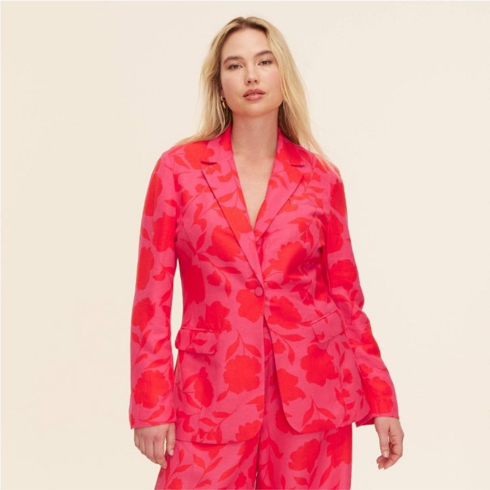 NEW Kate Spade x Target Classic Rose Blazer - Pink/Red
